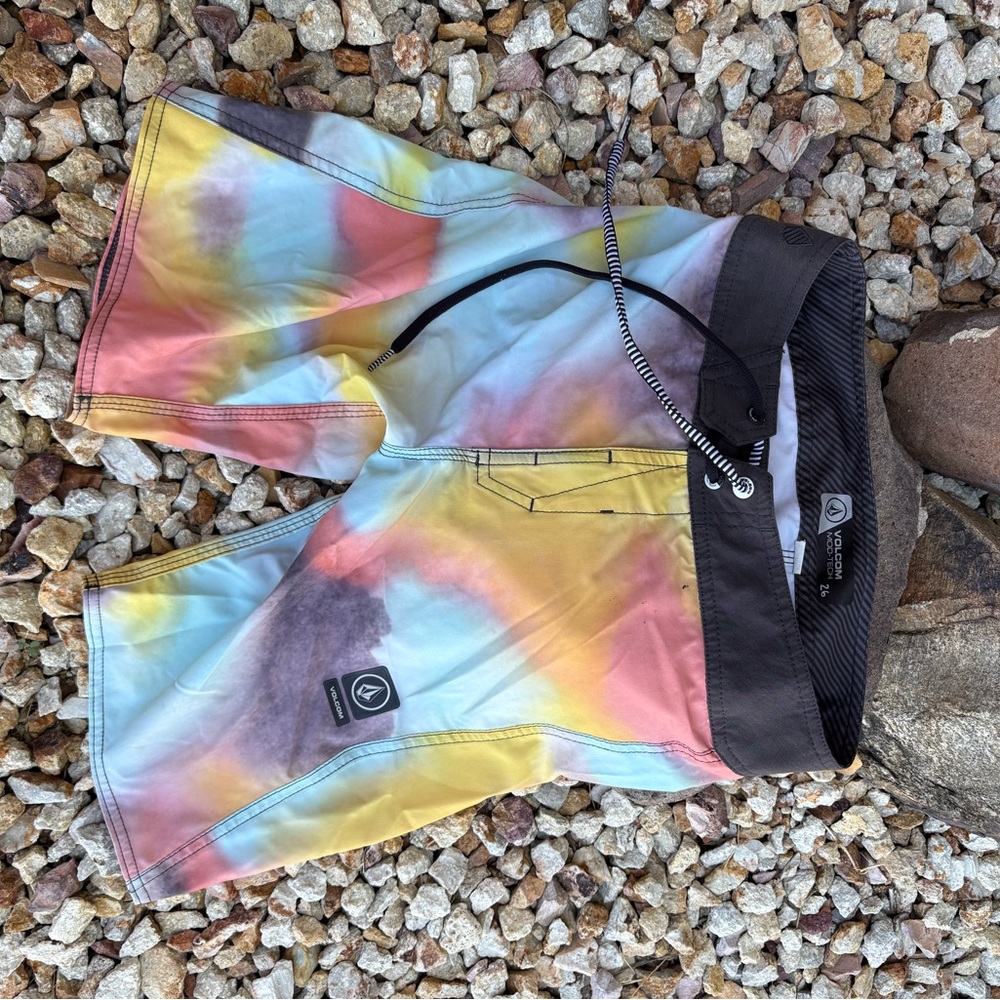Volcom Kids Swim Trunks - Multicolor Tie-Dye